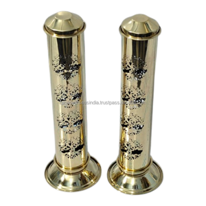Torre de Incienso de Latón con Diseño de Árbol - Quemador de Aromaterapia Decorativo, Ecológico y Hecho a Mano para el Hogar y el Templo - Product Image 1