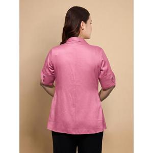 Camisa de Moda para Mujer con Manga hasta el Codo y Cuello Clásico para Oficina, Compra Directa del Proveedor, Exportación a Granel desde India - Product Image 4