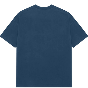 T-shirt Homme Oversize Col Rond Manches Courtes Épaules Tombantes Coupe Décontractée Minimaliste Style Streetwear Vente en Gros Personnalisable - Product Image 2