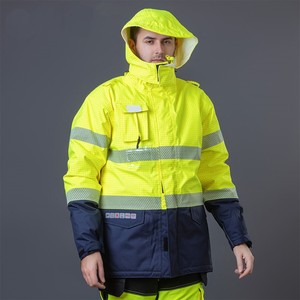 Combinaison de travail unisexe réfléchissante certifiée CE, personnalisable, avec impression numérique, sans couture, en coton, uniforme de sécurité, résistante aux aiguilles - Product Image 6