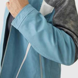 Veste en cuir pour homme de style luxueux, de bonne qualité, à bas prix, fermeture éclair, livraison directe, prix réduit, veste en cuir de motard pour homme - Product Image 6