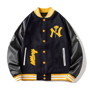 Customized Printing Long Sleeve Men Wool Baseball Letterman Varsity <b>Jackets</b> Mens Chenille <b>Patches</b> Custom Logo Design <b>Jackets</b> - Product Image 5