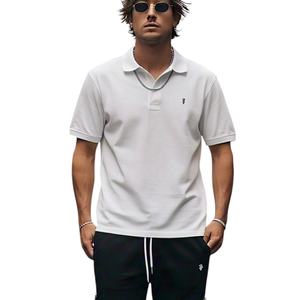 Polo con estampado ajustado en blanco de alta calidad, camiseta Polo de Golf Unisex de algodón y poliéster para hombre, polos de talla grande para hombre - Product Image 1