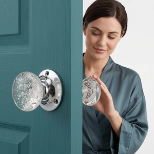 Modern Ceramic Door <b>Knob</b> Round Mortice Lock Handle Easy Installation Bedroom Kitchen Cabinet Furniture Handle - Product Image 3