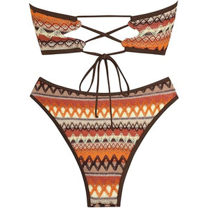 Traje de Baño de Secado Rápido y Transpirable de Primera Calidad para Mujer, Color Vibrante, Ropa de Playa - Product Image 4