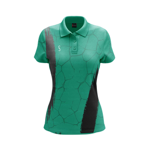 Polo femme en tissu de bambou durable, polo femme en tissu modal, polo femme en coton stretch slim - Product Image 1