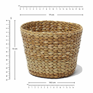 Shiny Finished Round <b>Basket</b> Handmade Woven Rattan Fruit Serving <b>Basket</b> Tabletop Decoration Kitchen Ware Home Office Decoration - Product Image 6
