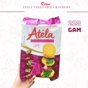 Craquelins végétaux super nutritifs saveur oignon, biscuits croustillants Halal 228g, fabrication ODM Vietnam |   Échantillons Gratuits - Product Image 1