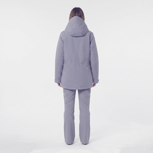 Ensemble veste et pantalon de ski imperméable pour femme Hawkey, violet, à capuche, isolant, pour la neige en plein air - Product Image 6