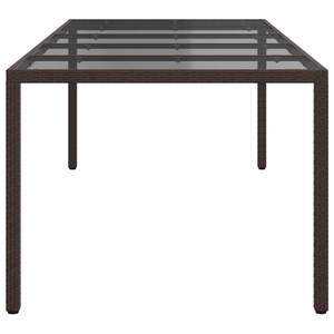 ชุดโต๊ะสวนหวายโพลีสีน้ำตาล โต๊ะสวน 98.43 X 39.37 X 29.53 นิ้ว - Product Image 4