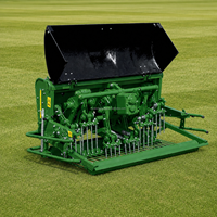 Aérateur de gazon profond monté sur tracteur de 1,6 m avec profondeur de travail de 275 mm pour greens de golf - Prix de dépôt