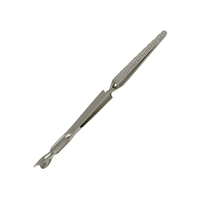 Pince à épiler professionnelle en acier inoxydable pour nail art, baguette magique, double tête en C, outils multifonctions pour pincer les ongles, pour gel acrylique