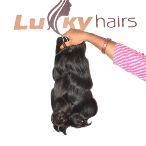 100% Wholesale Indian Remy <b>Body</b> <b>Wave</b> <b>Hair</b> Weave Bundle Blunt Trimmed Tips Double Drawn Human <b>Hair</b> Women Salon Premium Sew Weave - Product Image 3