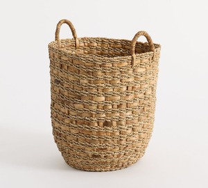 Panier en jonc de mer et jacinthe d'eau, fait main, pour rangement, vente en gros, écologique, fabriqué au Vietnam - Product Image 5