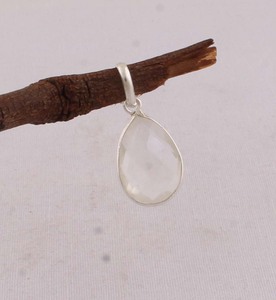 925 Sterling Silver Crystal Pendant Natural Clear Quartz Gemstone <b>Necklace</b> Handmade Artisan Jewelry Wholesale Vintage <b>Boho</b> Style - Product Image 5