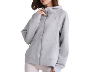 Sudadera con capucha de forro polar de algodón largo con cremallera, de marca de lujo, personalizada, de calidad original, para hombre y mujer, de tejido técnico, estilo chándal liso - Product Image 5