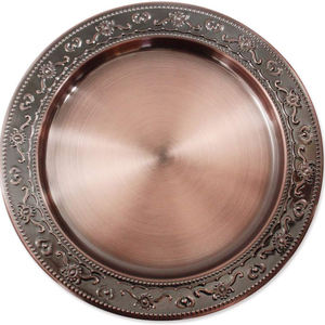 Plato de presentación de latón para vajilla, bodas y ensaladas, hecho a mano, bañado en plata, a bajo precio - Product Image 5