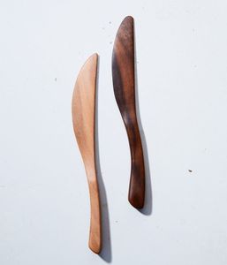 Compostable Wooden Knife Food Grade <b>Disposable</b> Utensils for Takeaway Picnic and <b>BBQ</b> Use - Product Image 2