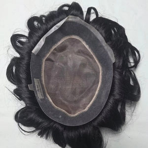 Peluca de Cabello Humano Mono de Primera Calidad Austriaca Taz Hair Bangladesh con Estilos Naturales y Ondas Profundas - Product Image 1