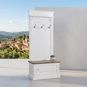 Armario de Dos Puertas Deren Capstock, Diseño Moderno y Limpio, Acabado Natural, Almacenamiento de Madera para Dormitorio u Oficina - Product Image 3