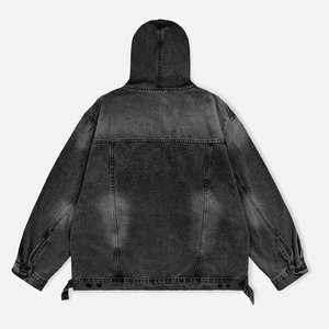 เสื้อฮู้ดดี้เดนิมทีมชาย เนื้อผ้านุ่ม น้ำหนักเบา ผลิตในปากีสถาน รับผลิตแบบ OEM ODM ขายส่งเสื้อฮู้ดดี้เดนิมทีมชาย - Product Image 6