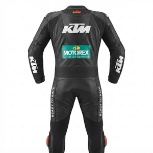 Combinaison de moto en cuir sur mesure de qualité supérieure MotoCP Racing 1 pièce, équipement de conduite avec bosse niveau 2 CE, fabriquée sur mesure - Product Image 2