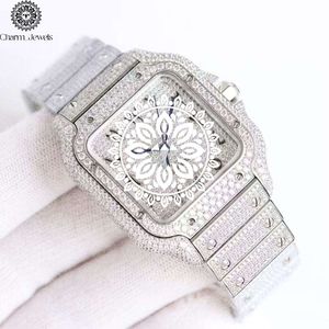 Charm_Jewels Luxury Stainless Steel Square Analog Quartz <b>Watch</b> With Sapphire Crystal 30mm Folding Clasp Women - Product Image 4