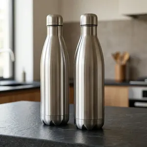Elegant 500 Ml Stainless <b>Steel</b> Vacuum Cola <b>Bottle</b> Double Wall Leak Proof Water <b>Bottle</b> for Office Sports and Outdoor Use - Product Image 4