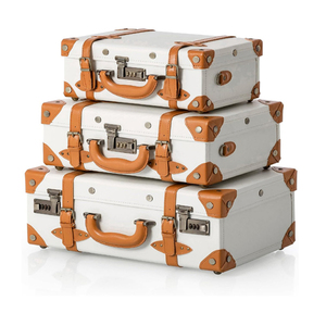 Pu Leather Vintage <b>Trunk</b> Box Pearl <b>White</b> Leather <b>Storage</b> <b>Trunk</b> Box - Product Image 3