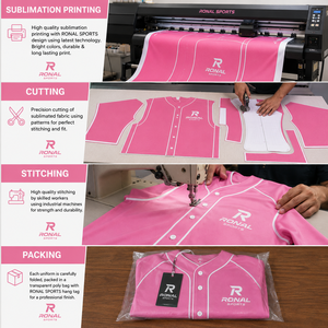 Uniforme de Béisbol Personalizado para Hombre, Transpirable, 100% Poliéster, Manga Corta, Camisas con Estampado por Transferencia de Calor, Botones, para Adultos, Softbol - Product Image 5