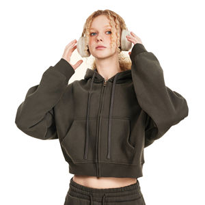 Tenues Chaudes pour Femmes et Hommes – Ensembles de Vêtements Automne-Hiver – Survêtements Chauds à Col Montant et Fermeture Éclair – Sweat-shirts pour Hommes - Product Image 1