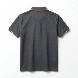 Polo unisexe de pickleball à manches courtes, couleur unie, logo brodé, évacuation de l'humidité, coupe classique, adulte, toutes saisons, logo personnalisé - Product Image 3