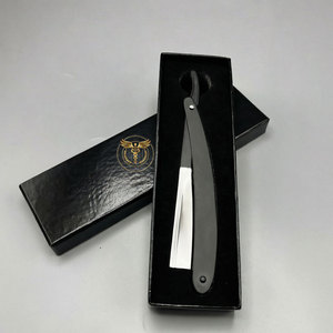 Navaja de Afeitar Profesional Plegable de Acero Inoxidable, Navaja de Barbero con Cuchillas Reemplazables, Mango de Metal Resistente - Product Image 5