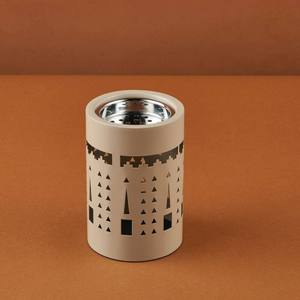 Brûleur d'encens Bakhoor moderne en métal doré - Product Image 4