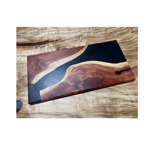 Planche à découper artisanale en résine époxy et bois pour couper les fruits, les légumes et la viande, planche à découper de haute qualité pour ustensiles de cuisine - Product Image 2