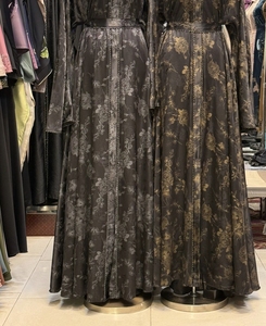 Wholesale Umbrella Abaya Stone Work Handmade Sequined Arabic Dubai Style Full Flare Nida Fabric Evening Party Dress - Product Image 4