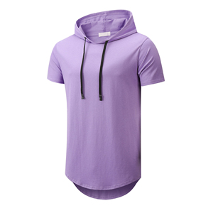 Nouveau T-shirt à manches courtes pour homme, style streetwear, haut à capuche pour l'entraînement sportif, t-shirt de haute qualité pour homme - Product Image 3