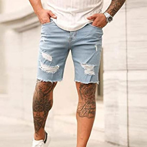 Shorts en jean pour hommes à séchage rapide, service OEM personnalisé, usage régulier, prix raisonnable, fabriqués au Pakistan - Product Image 6