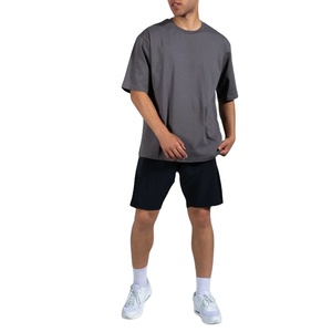 T-shirt surdimensionné personnalisé pour hommes OEM Logo personnalisé T-shirt de sport, d'entraînement et de gymnastique pour hommes - Product Image 2