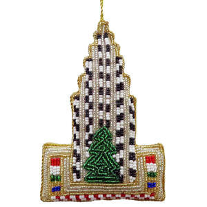 Souvenir de voyage de New York, ornement suspendu en acier inoxydable perlé « I Love NY », broderie de sequins faite à la main, cristal chrétien - Product Image 6