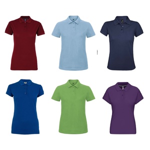 Polos de algodón 100% de alta calidad para mujer, ropa de calle informal de manga corta con logotipo personalizado, estilo deportivo - Product Image 2