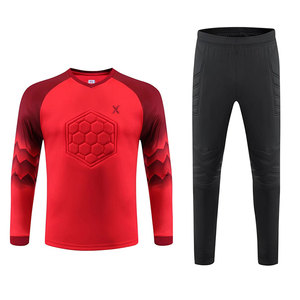 Tenue de gardien de but de football sur mesure, tissu extensible haute performance à manches longues pour l'entraînement - Product Image 1