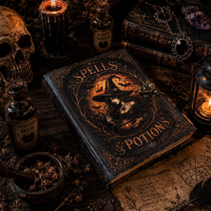 Diario de Cuero para Brujas con Candado, 200 Páginas, Libro de Hechizos y Pociones, Libro de Sombras, Grimorio Gótico Hecho a Mano, Libro de Hechizos Wiccanos - Product Image 2