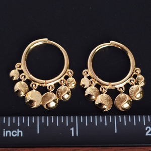 ต่างหูห่วงเงินแท้ 925 ชุบทอง ประดับพู่ห้อย สไตล์โบฮีเมียน เหมาะสำหรับใส่ทุกวัน สำหรับผู้หญิง เครื่องประดับคุณภาพ - Product Image 6