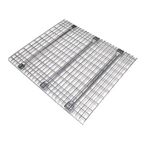 Industrial Heavy Gauge Galvanized Wire Mesh Decking Panels Steel <b>Storage</b> Pallet Rack Warehouse CE Certified UDL 2000-2500lbs - Product Image 1