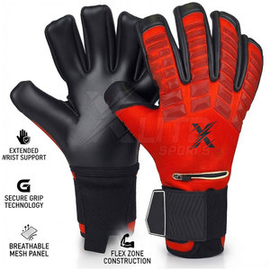 Nouveaux Gants de Gardien de But Personnalisés pour l'Entraînement en Extérieur, Impression du Nom de l'Équipe, Paume en Latex, Dos de la Main Rembourré, Antidérapant, Sangle de Poignet Réglable - Product Image 6