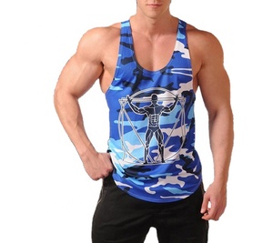 Débardeur Homme Personnalisé Écologique 180g Séchage Rapide Respirant Coton Musculation Gym Design Sportif Tendance Haute Qualité - Product Image 3