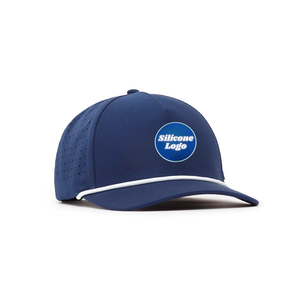 Gorras de Béisbol con Parches de PVC Personalizados, Fabricadas en Vietnam, Tela Impermeable, Visera Curva, Gorra de Golf con Cuerda Multicolor - Product Image 3