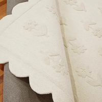 Tapis moderne à poils épais, fait main, de haute qualité, tufté à la main, écologique, antidérapant, doux, pour la décoration de la chambre d'enfant et de la crèche