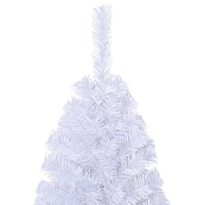 Arbre de Noël artificiel en PVC blanc de 6 pieds avec branches épaisses - Product Image 3